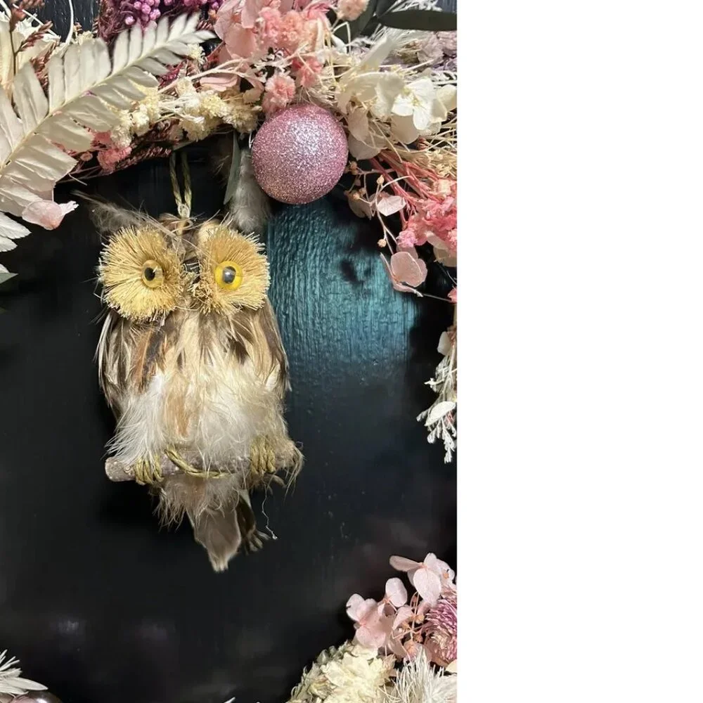 HANDMADE WOODLANDS AND OWL WREATH BY OLIVER & DJANGO FALL CHRISTMAS DECOR